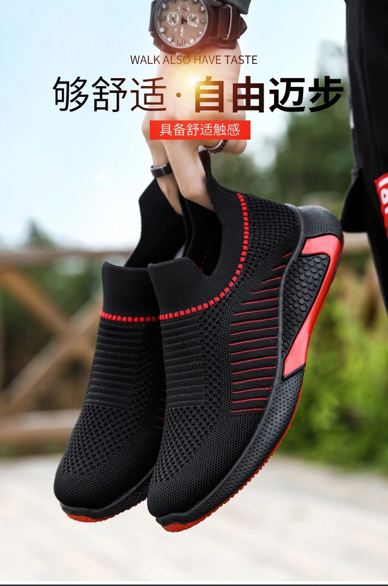 Factory Wholesale Comfort Men&prime;s Fashion Sporting Running Tennis Shoes for Men Athletic-Sports-Shoes Flyknit Breathable Youth Outdoor Jogging Gym Sneakers Shoes