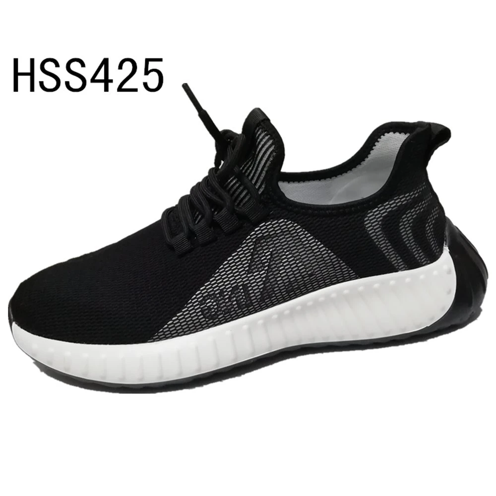 Lxg, China Factory Supply Breathable Knitted Upper Sport Shoe Durable Rubber Outsole Lightweight Fitness Shoe HSS425