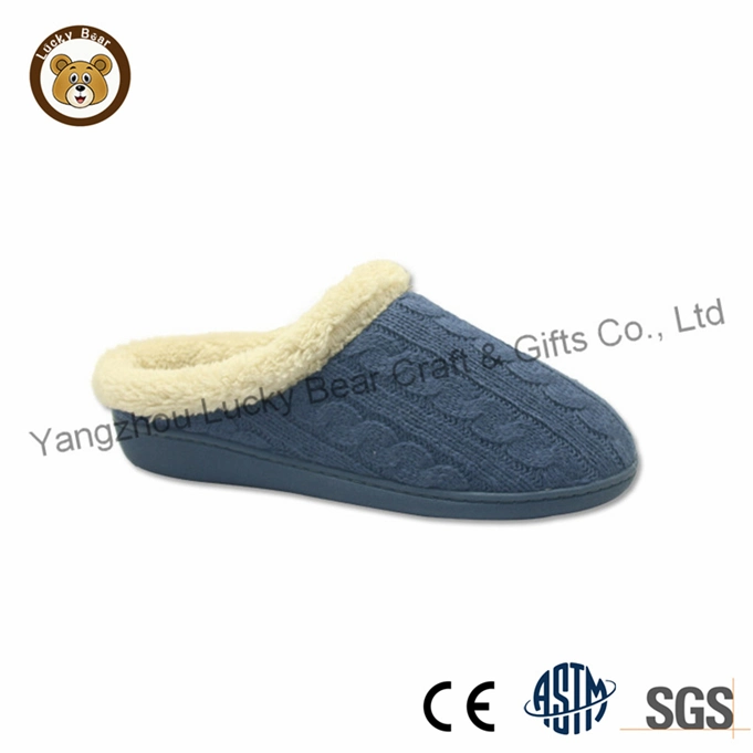 Soft Knitted Fabrics Home Slippers Cotton Warm Women Indoor Floor Slippers Non-Slips Shoes for Bedroom House Slippers