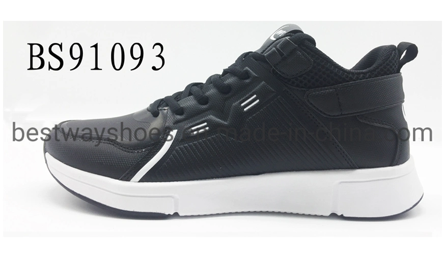 Sport Style Leather Oxford Fabric Rubber Sole Casual Shoes