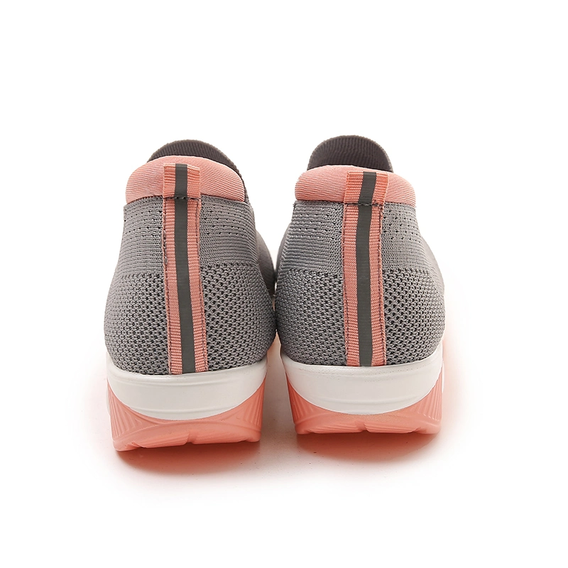 New Flying Woven Casual Shoes Low-Top Shoes Fashionable and Comfortable Air Cushion Decorative Sports Shoes Replica Sneakers