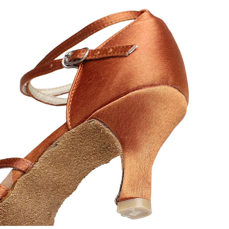 Women Latin Dance Shoes Ladies Modern Tango Ballroom Heel Dance Shoes