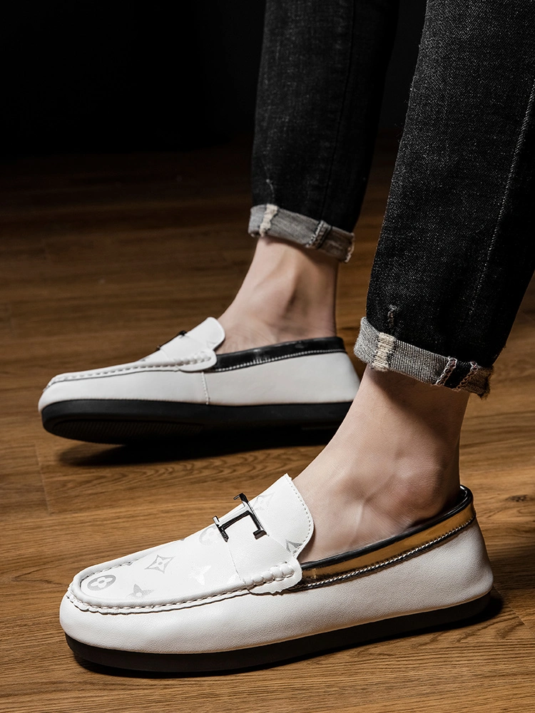 Driving Shoes Men&prime; S Flats True Leather Casual Loafers Shoes