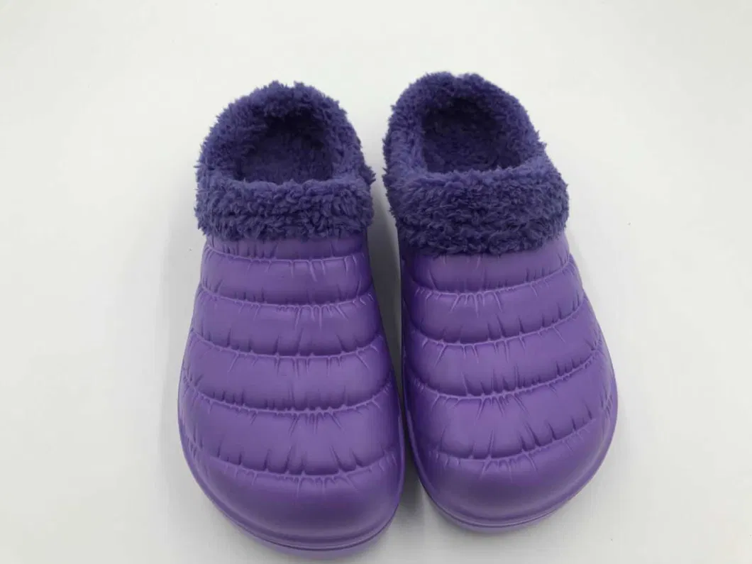 New Arrival Winter Fuzzy Slippers Soft Warm Indoor Slippers Custom Color Cotton Shoes