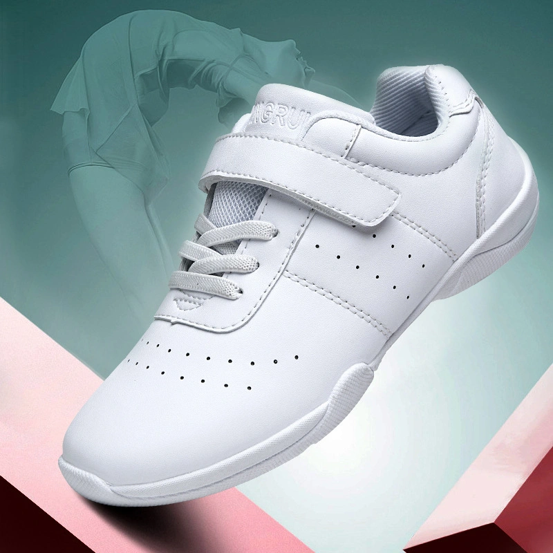 Manufacturer Custom Private Athletic Leather Dance Shoes Aerobics Shoes Girls Tennis Walking Sneakers