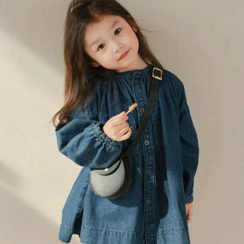 Everyday Chic Girls&prime; Denim Wrap Dress