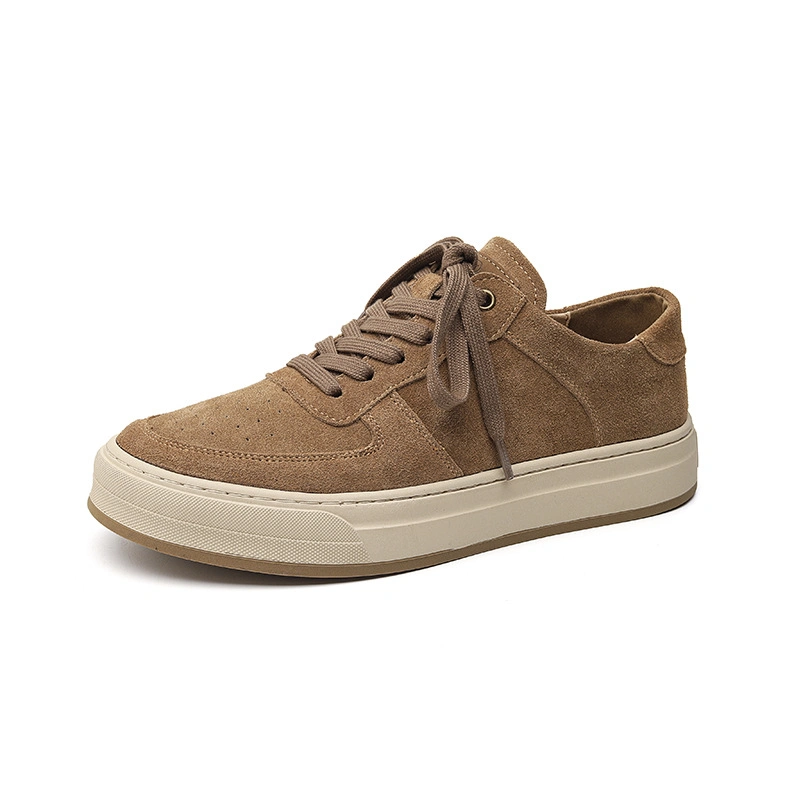 Men Casual Skateboard Sneaker Fashion Suede Leather Work Shoes