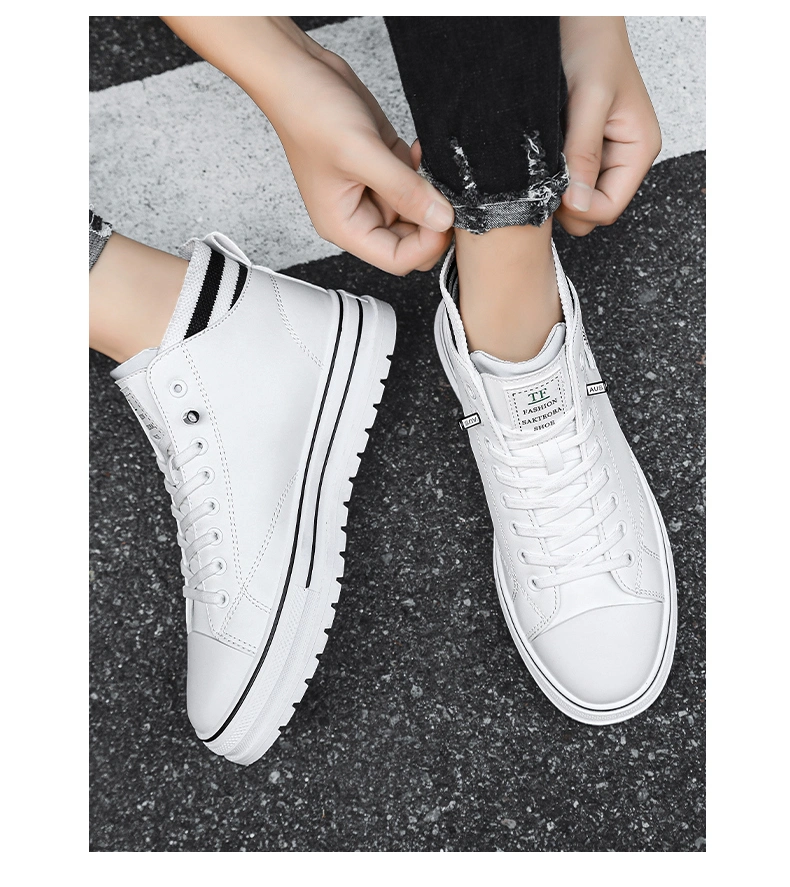 Good Price MID Top Casual Sneakers Platform Walking Style Board Shoes