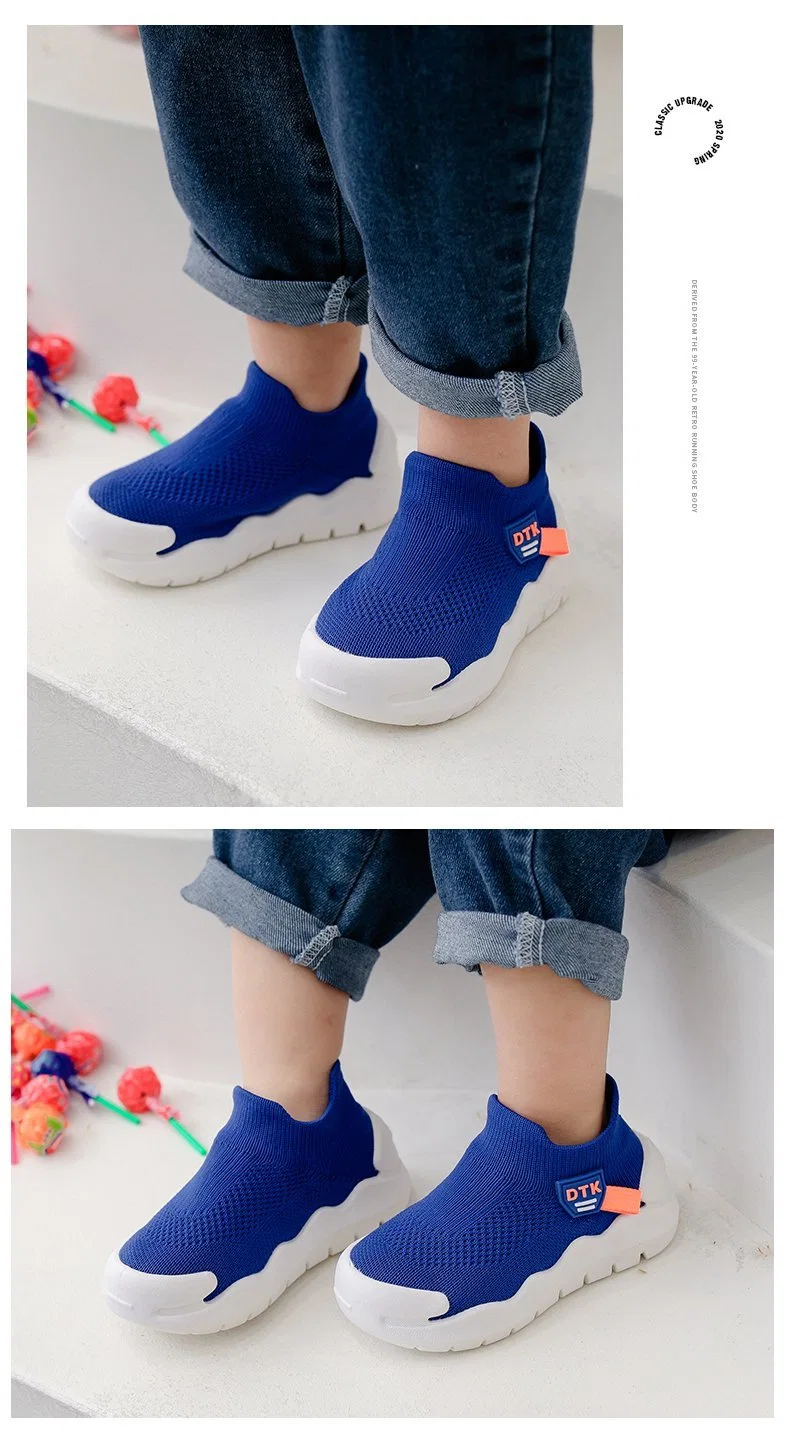 2022 Boys Girls Flyknit Walking Shoes Sneakers Soft Baby Shoes