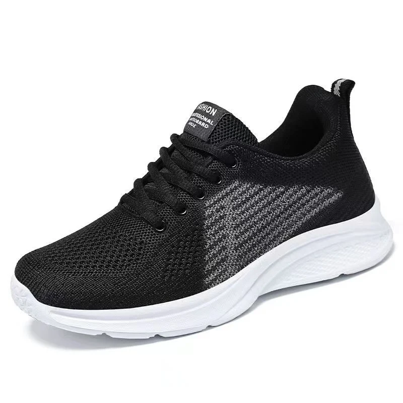 Comfortable Fly Knit Material Sneaker Woman Sport Shoes for Running