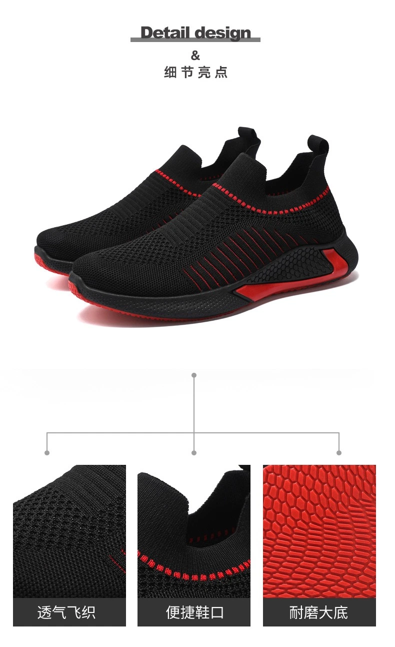 Factory Wholesale Comfort Men&prime;s Fashion Sporting Running Tennis Shoes for Men Athletic-Sports-Shoes Flyknit Breathable Youth Outdoor Jogging Gym Sneakers Shoes