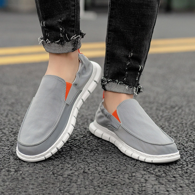 Slip-on Light Weight Business Office Shoes Lazy Men Fabric Casual Trendy Loafers Shoes