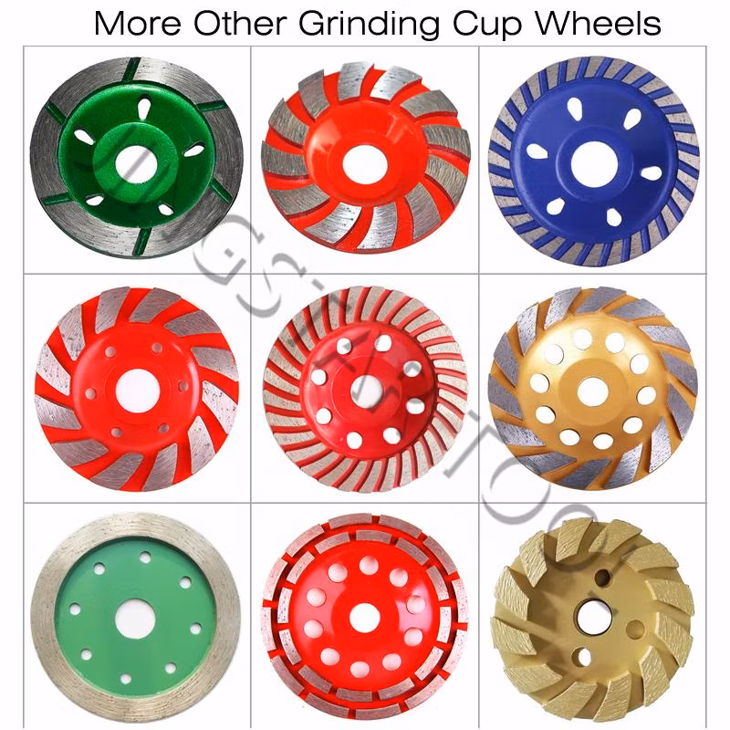 Diamond Resin Turbo Cup Abrasive Profile Grinding Wheel for Stone Concrete Glass Ceramic Edge Cut-off Metal Stainless Steel Grinder Polishing Cutting