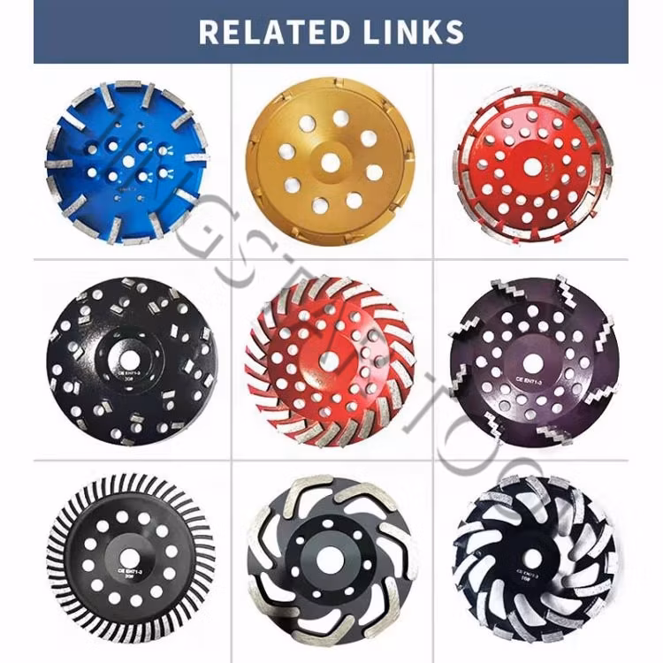 Diamond Resin Turbo Cup Abrasive Profile Grinding Wheel for Stone Concrete Glass Ceramic Edge Cut-off Metal Stainless Steel Grinder Polishing Cutting