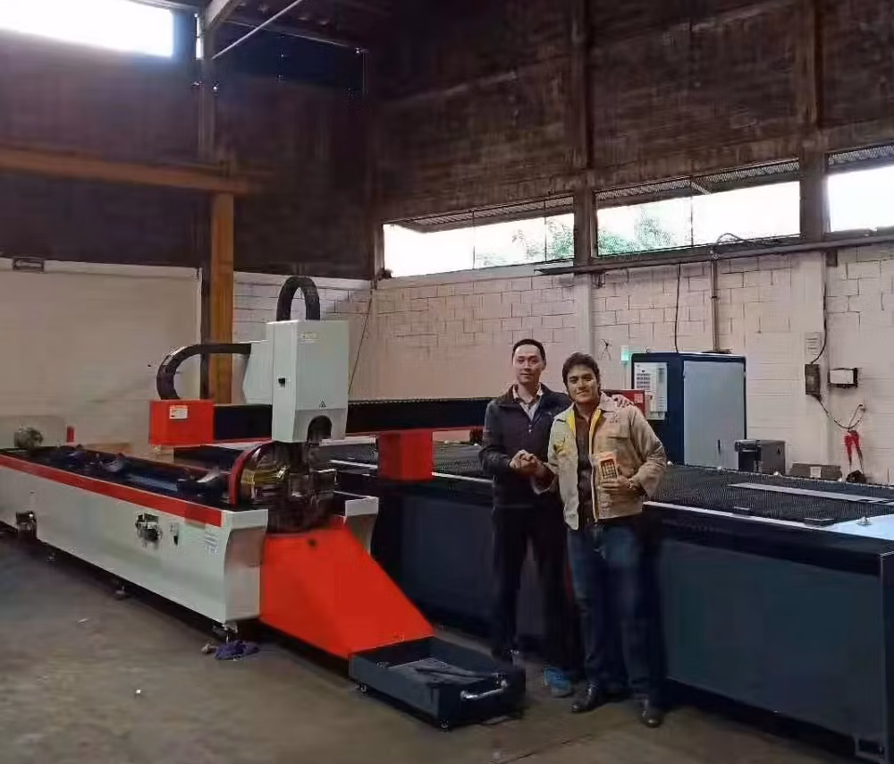 One Stroke Flying Cutting Function Single Table 8000W Steel Laser Cutter