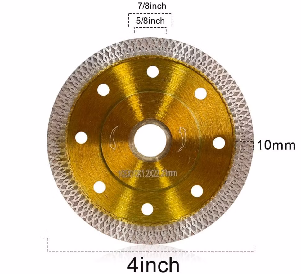 High Quality 4 Inch Super Thin Diamond Saw Blade/Cutting Disc/Tile Cutter for Porcelain Granite Marble Diamond Disc Nitride Finishing Metal Cutting Blade