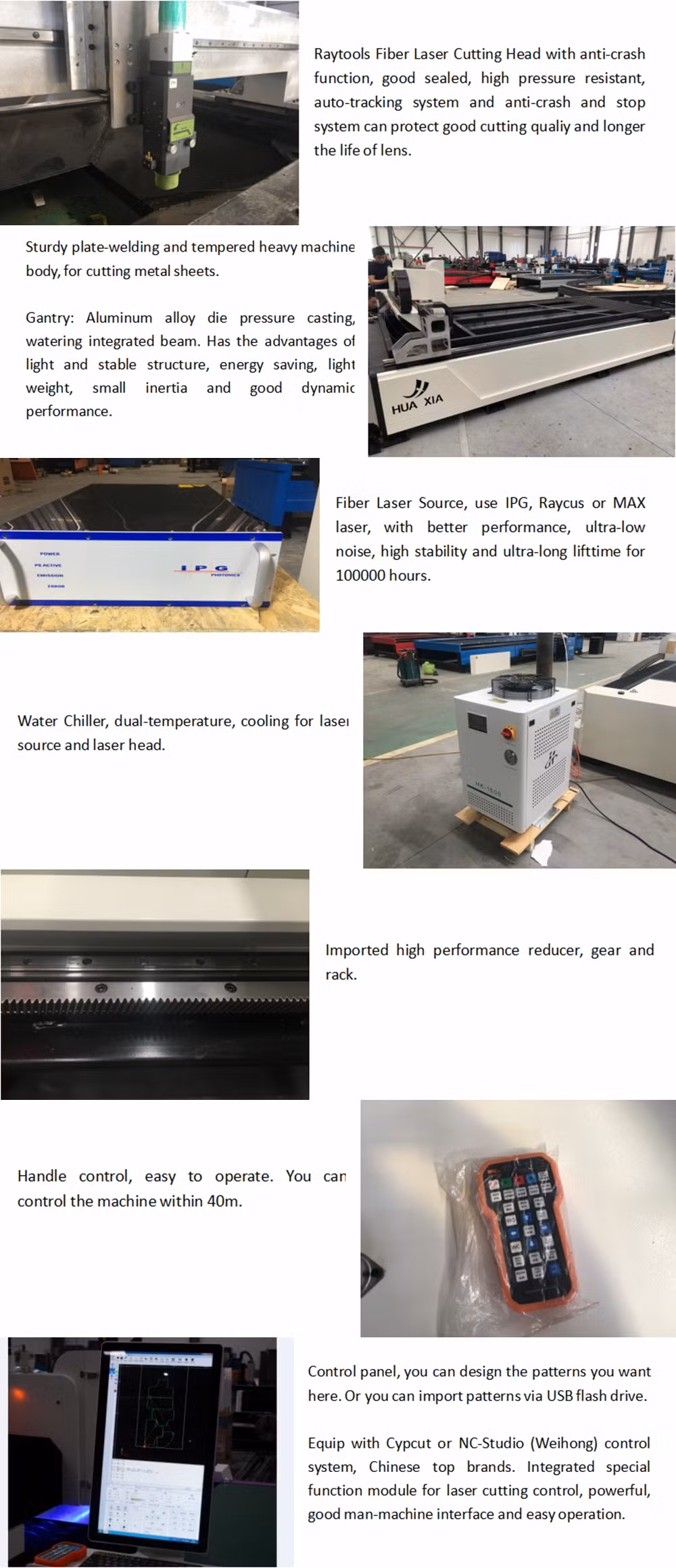 Fiber Table Type Cutter1000W 2000W 4kw CNC Fiber Laser Cutter Steel Aluminum Sheet Metal Raycus