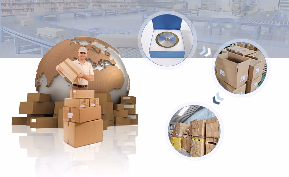 Metal Bond Diamond CBN Grinding Wheel for HSS Tool Steel Stainless Steel Hard Alloy Ceramic Glass