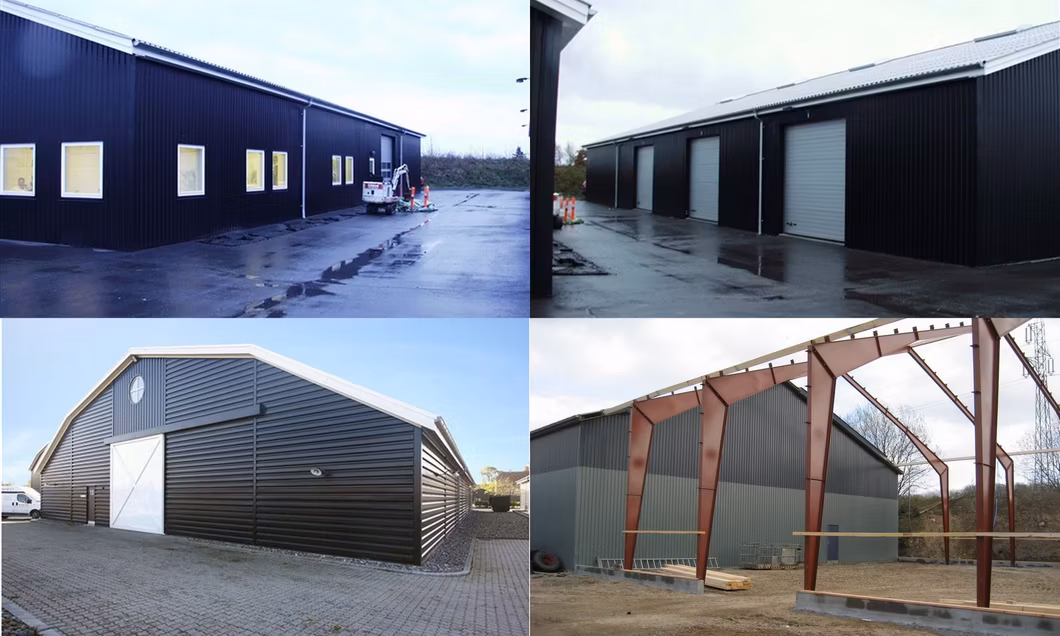 Steel Space Frame Structure Warehouse Steel Structural Shed with Large Span