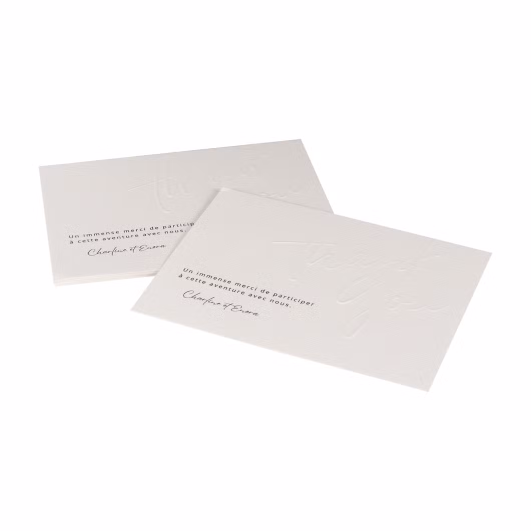 New Design Printing Custom Name Embossed Bio Paper Business Card