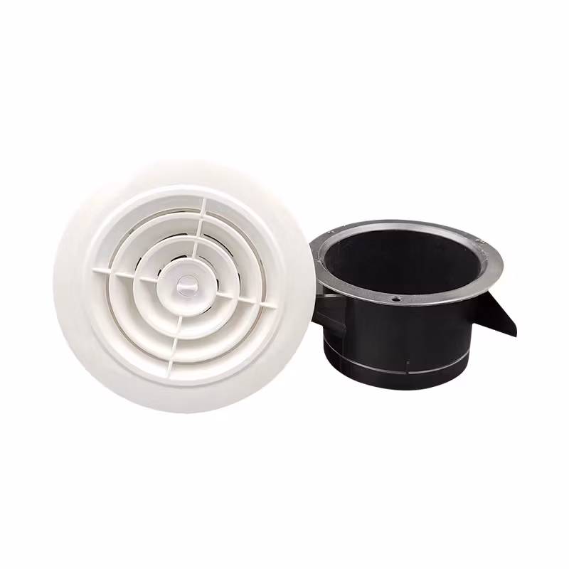 HVAC System Adjustable Plastic Round Ceiling Air Diffuser