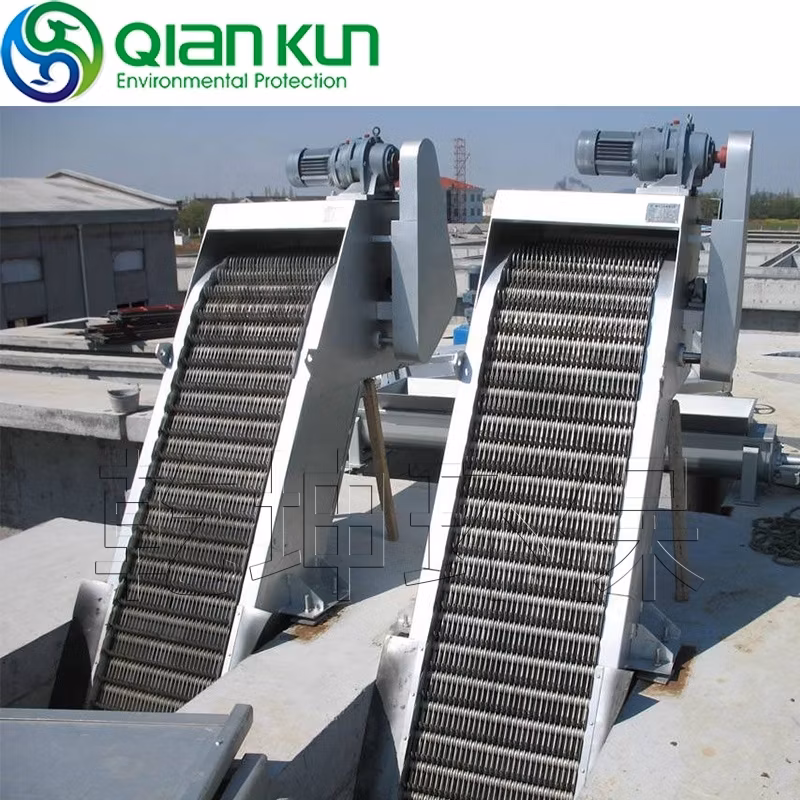 Qk Wastewater Treatment Mechanical Bar Screen Used for Sewage Treatment Plant