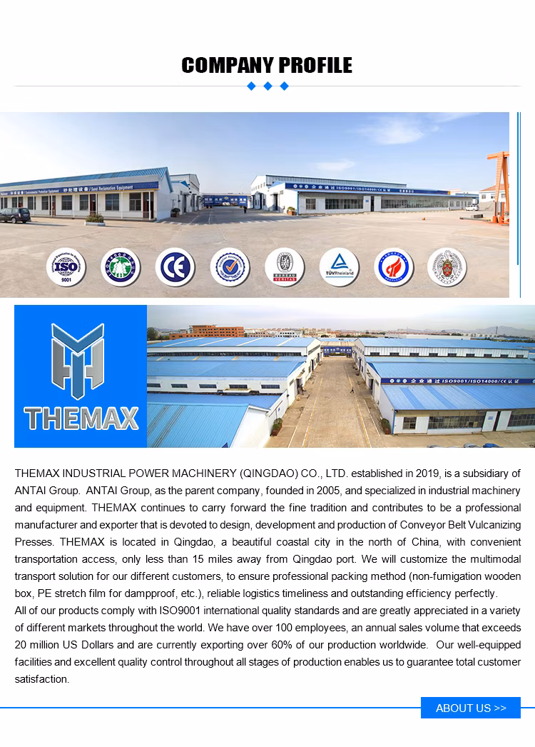 Sidewall Bonding Conveyor Belt Vulcanizing Press Machine