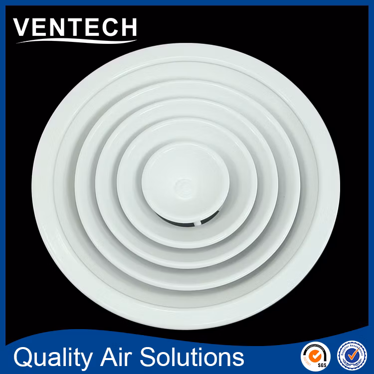 Aluminum Round Wall Air Diffuser Round Supply Air Diffuser Valve Air Vent