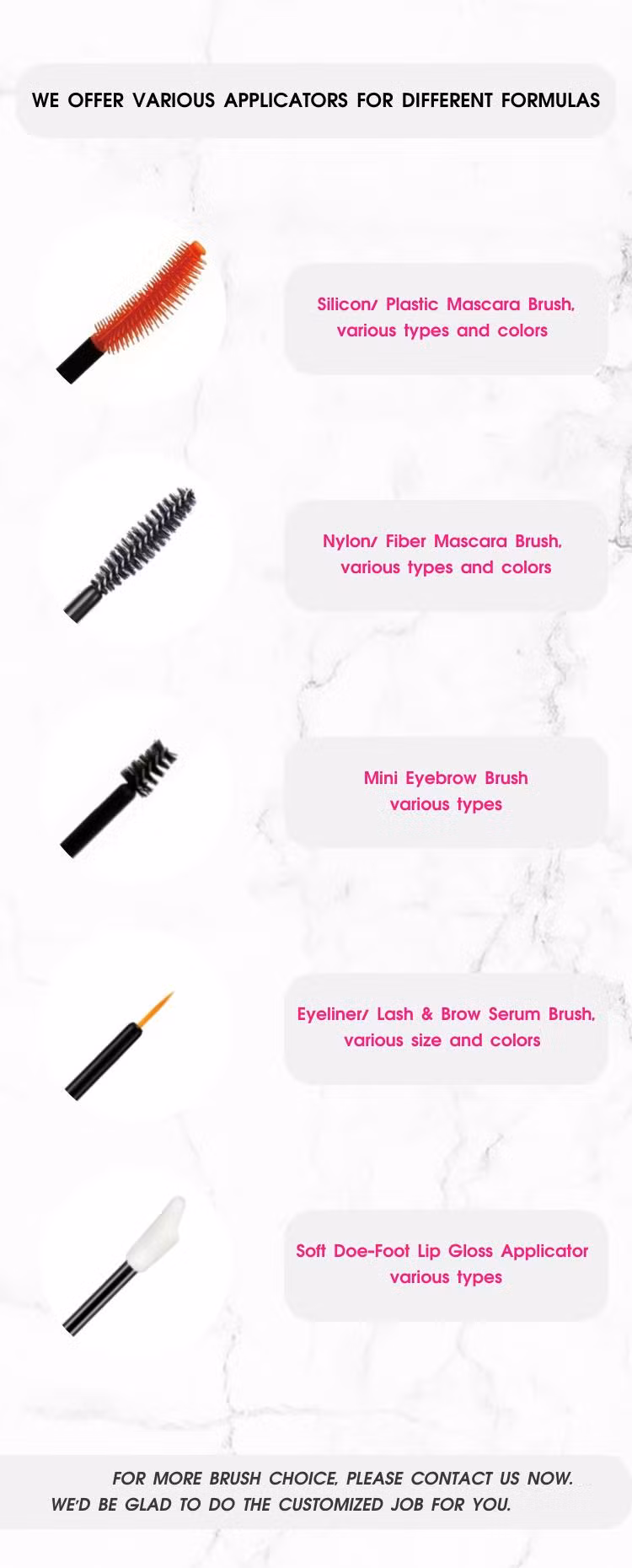 Private label Empty Elegant Plastic Double Walled Air Tight Lip Gloss Tube Lip Butter Balm Tube Lip Plumper Tube with Wand Brush