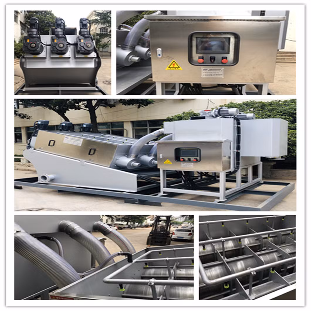 Wastewater Water Treatment System Automatic Sludge Dewatering Filter Press Machine for Solid-Liquid Separation