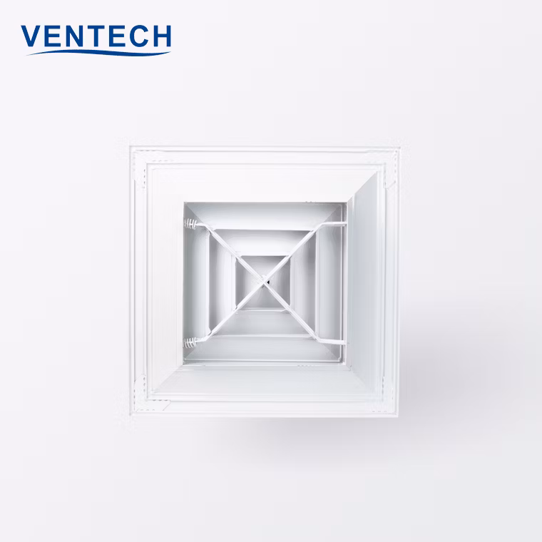 HVAC Air Diffuser Aluminum Square Diffuser Ceiling Supply Diffuser