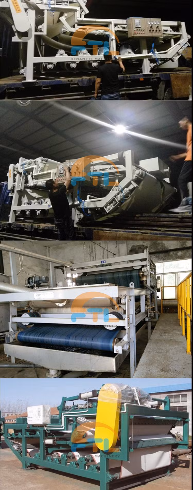 Magnesite Titanium Gold Ore Dressing Vacuum Belt Filter with Large Production Capacity