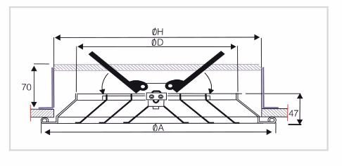 HVAC Aluminum Round Ceiling Grille, Ventilation Circular Air Diffuser