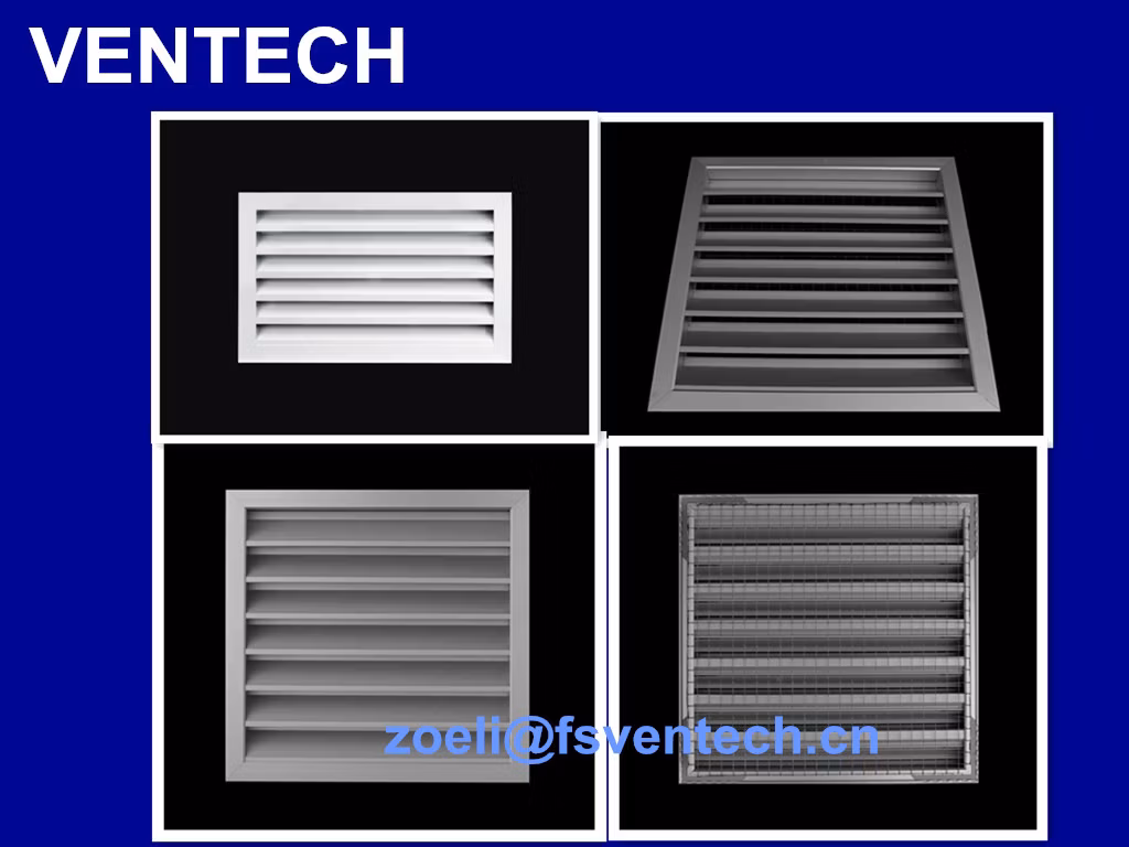 Air Conditioning Weatherproof Louver Supply Air Vent Diffuser