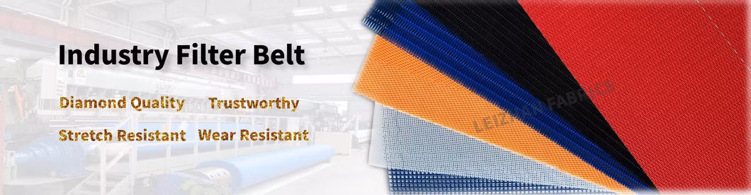 Blue Polyester Sludge Dewatering Mesh Belt Conveyor/ Filter Press Belt for Paper Mill