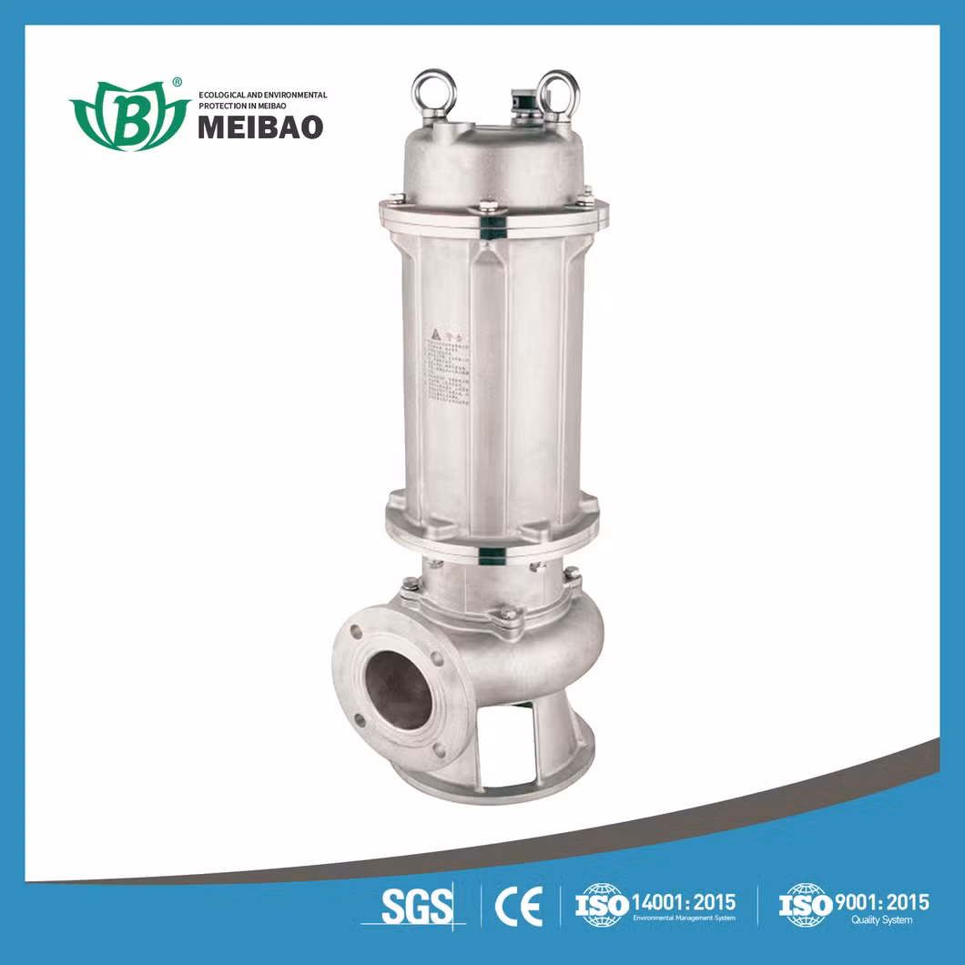 Deodorizing Tower Vertical Stainless Steel Centrifugal Submersible Sewage Water Pump