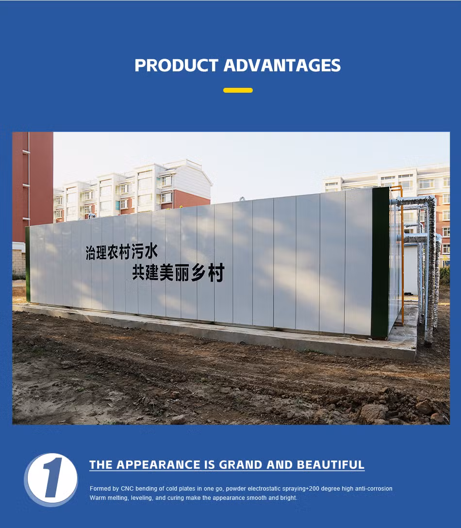 Industrial Equipment Containerized Mbr Mbbr Domestic Sewage Treatment Equipment