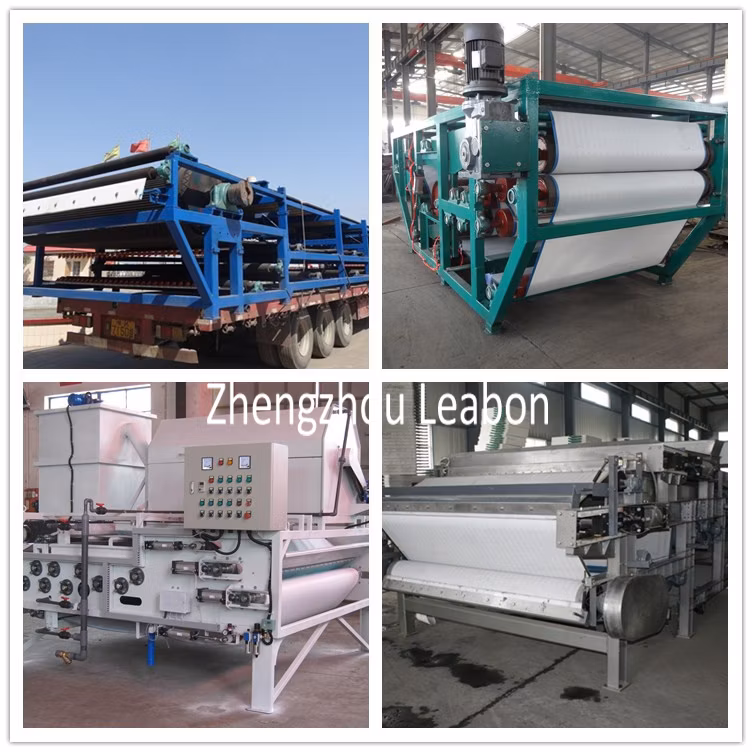High Treatment Capacity Belt Type Filter Press for Sludge Dewatering