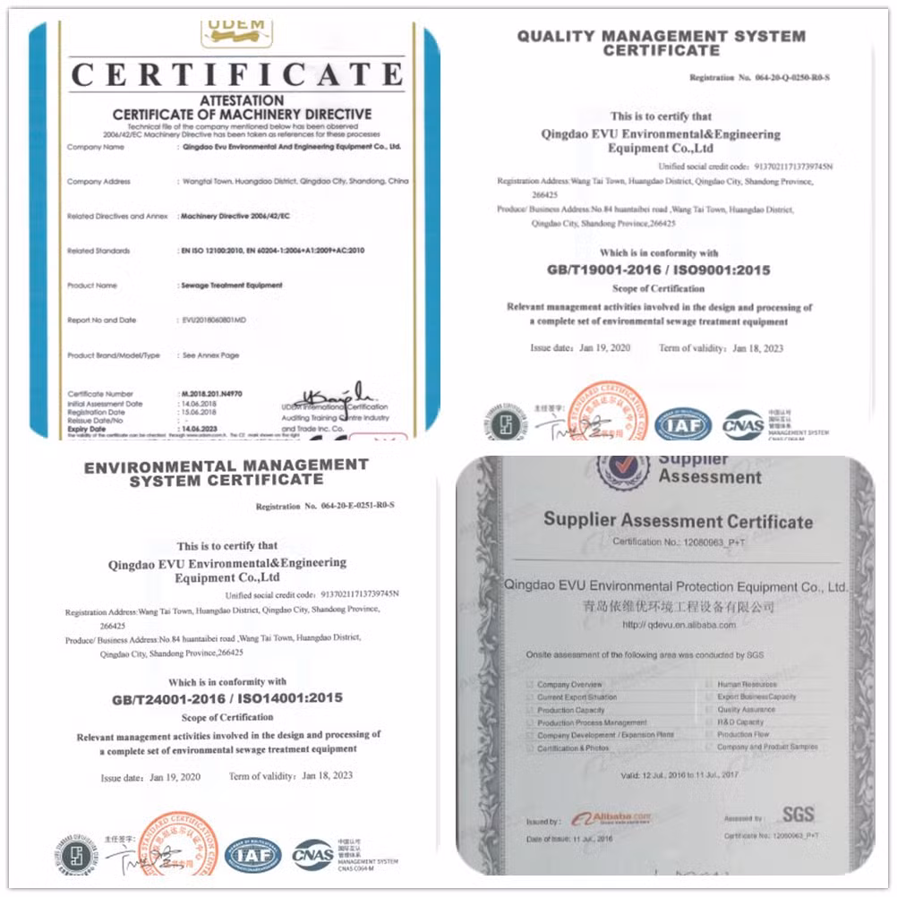 High Efficiency Wastewater Treatment Plant Electrocoagulation Machinery Wastewater Treatment