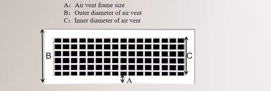 Forctory Selling Air Conditioner Outlet/ Exhaust Air Vent /Air Diffuser
