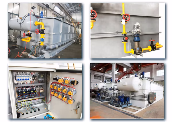 Water Purification Equipment Horizontal Dissolved Air Flotation for Removal Ss