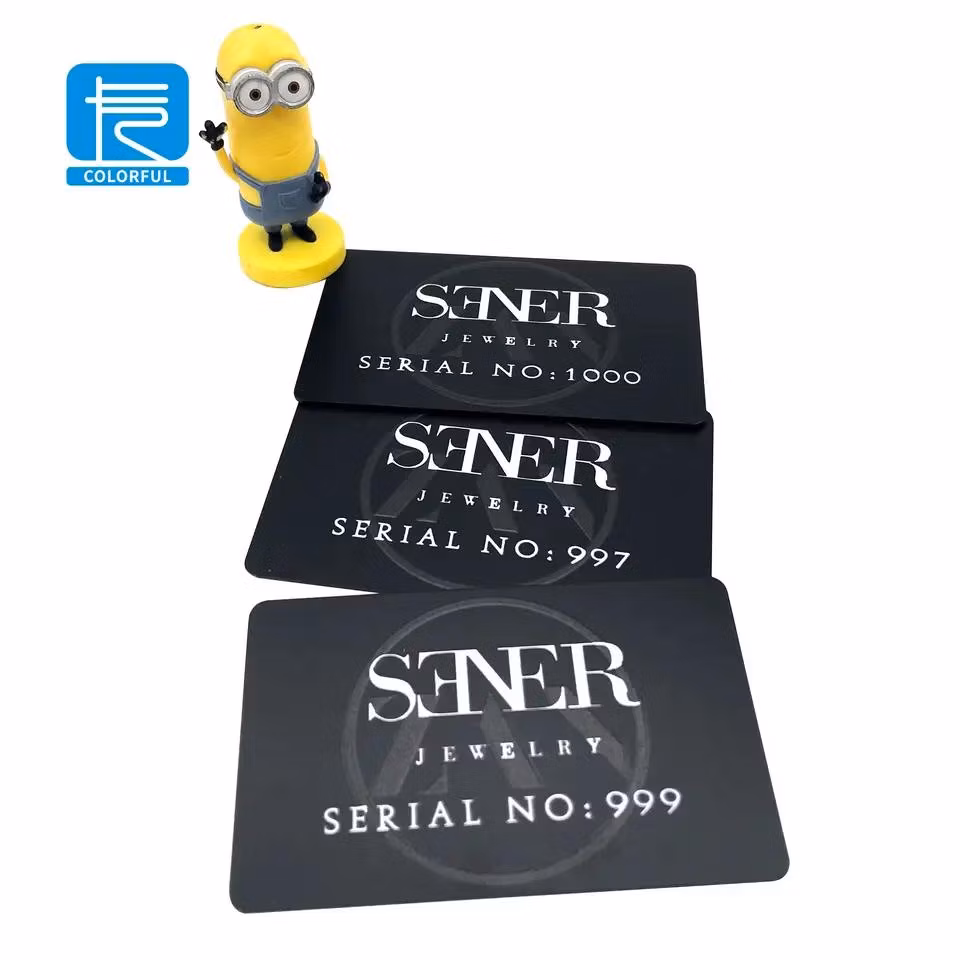 Full Black PVC Review Plate NFC 216 Custom Contactless NFC Card