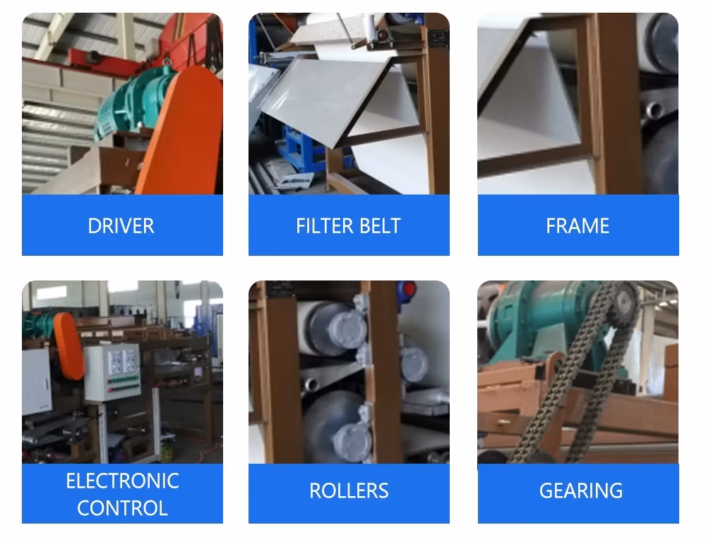 Sludge Dewatering Belt Filter Press Machine for Mine Tail Mud