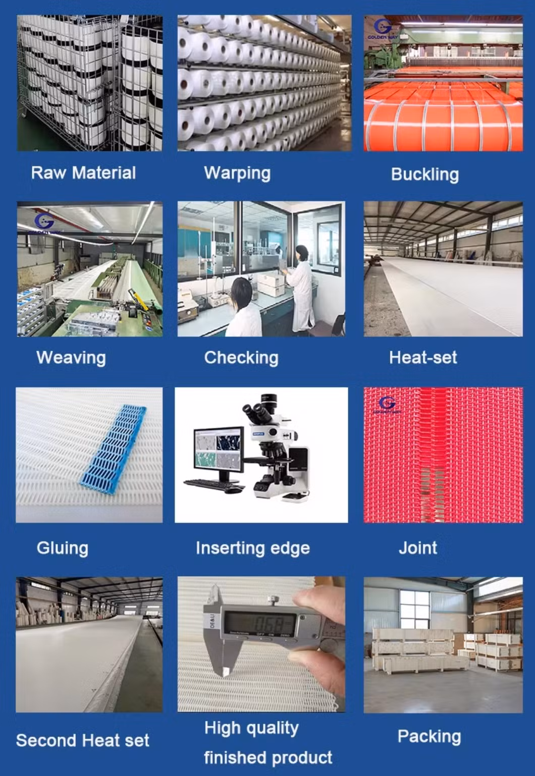 Conveyor Belt Big Middle Small Loop Melt Blown Polyester Spiral Fabric Dryer Filter Fabric Mesh Screen Conveyor Belt Filter Mesh Filter Cloth Paper Belt Filter