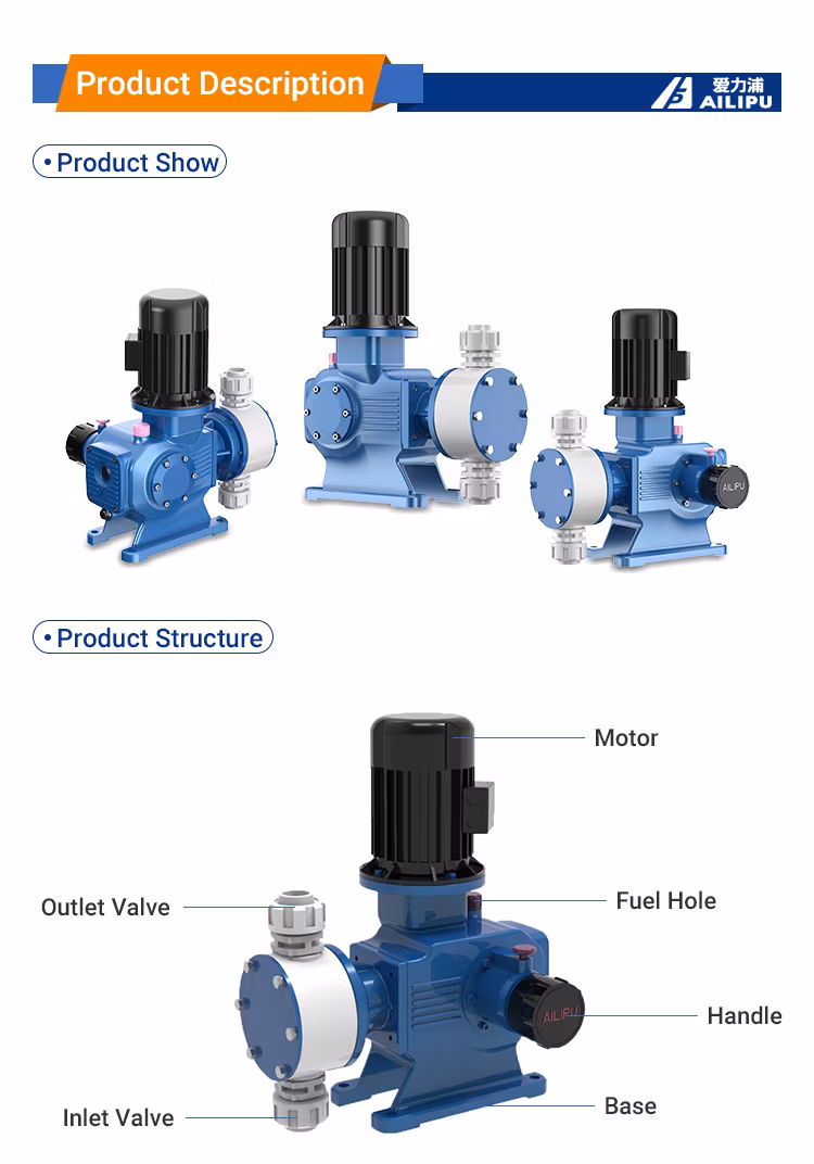 Ailipu Jzmd Diaphragm Metering Pump Automatic Dosing Pump