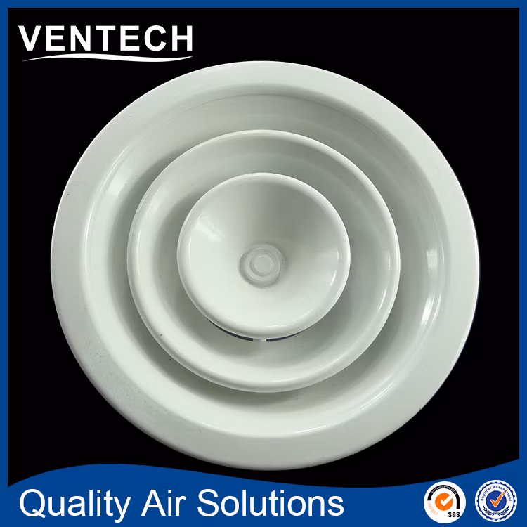 Aluminum Round Wall Air Diffuser Round Supply Air Diffuser Valve Air Vent