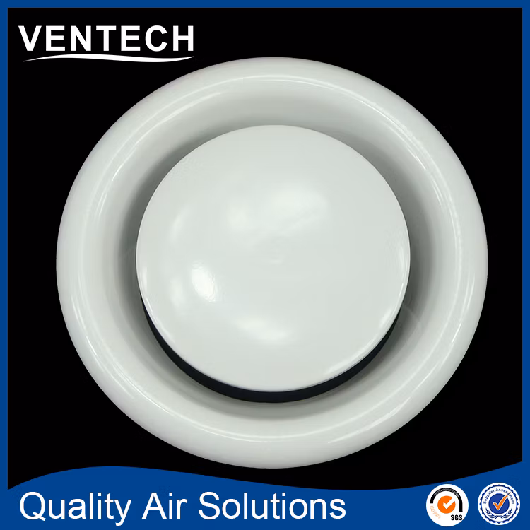 Air Conditioner Round Ceiling Air Vent Exhaust Air Metal Disc Valve Diffusers