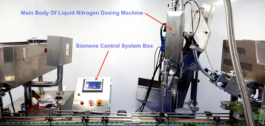 Food Grade Automatic Liquid Nitrogen Dosing Machine for Drink Pure Water Filling