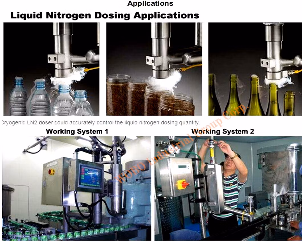 Food Grade Automatic Liquid Nitrogen Dosing Machine for Drink Pure Water Filling