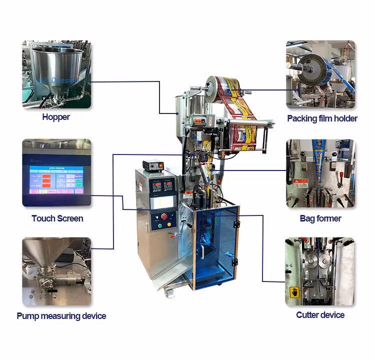Full Automatic Monodose Olive Oil Small Volume Liquid Dosing Filling Machine